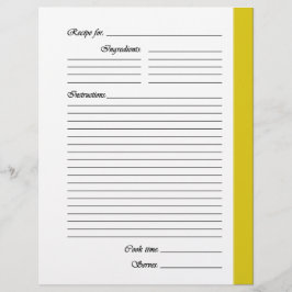 Gelbe 2-seitige Rezeptorseiten