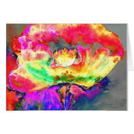 Gelbe abstrakte Mohnfarbe