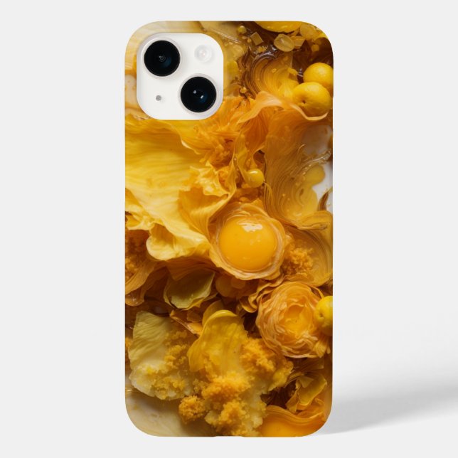 Gelbe Abstrakte Tapete Case-Mate iPhone Hülle (Rückseite)