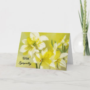 Gelbe affodische Blume Blume Art Sympathie Karte