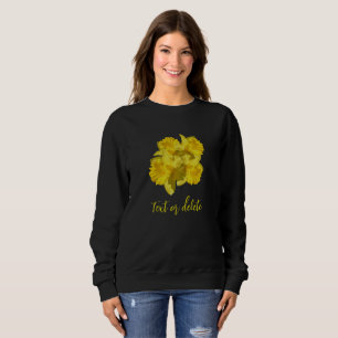 Gelbe affodische Blume Bouquet Personalisiert Sweatshirt