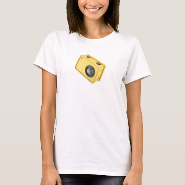 Gelbe Aktionskamera T-Shirt (Vorderseite)