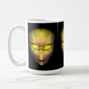 Gelbe Alien Tasse