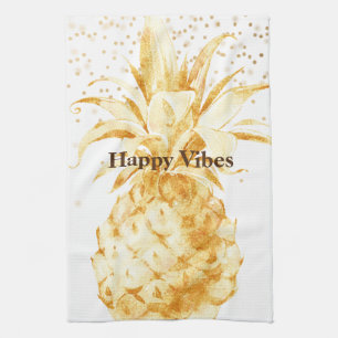 Gelbe Ananas Geschirrtuch