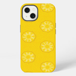Gelbe Ananas Scheiben Muster iPhone Hülle