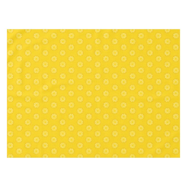 Gelbe Ananas schneidet Muster Tischdecke (Vorderseite (Horizontal))