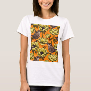 Gelbe Anemone Blume und Westen T-Shirt