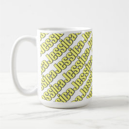 Gelbe Art-Tasse Jessicas Tasse