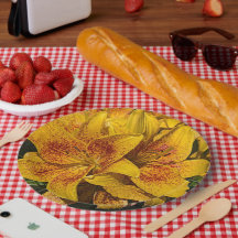 Gelbe asiatische Lilienblüten Floral