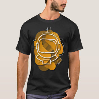 Gelbe Astronaut Helm T-Shirt