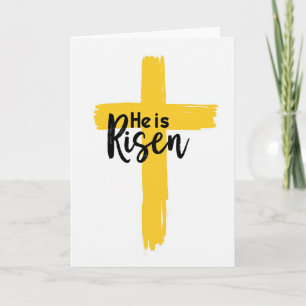 Gelbe Auferstandene Grafik-Kunstkarte Karte