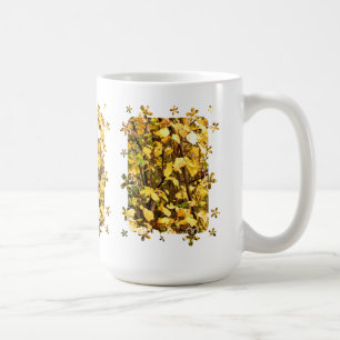 GELBE AUTUMNSTÜCKE KAFFEE-TASSE KAFFEETASSE