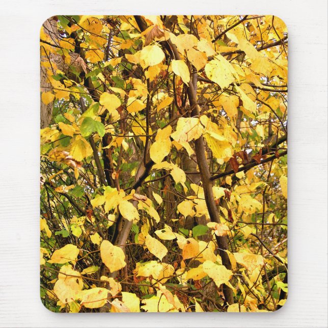GELBE AUTUMNSTÜCKE MOUSEPAD (Vorne)