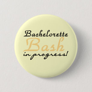 Gelbe Bachelorette Schlag-T-Shirts und Geschenke Button