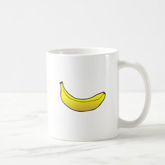 Gelbe Banane Kaffeetasse (Rechts)
