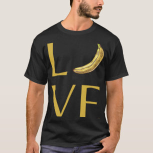 Gelbe Banane-Liebe T-Shirt