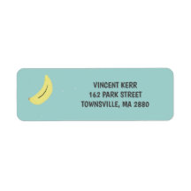 Gelbe Banane zeichne blaues Muster