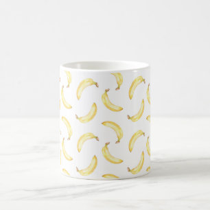 Gelbe Bananen Frucht Kaffeetasse