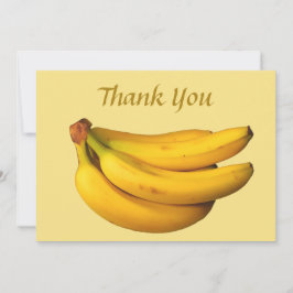 Gelbe Bananen in einem Haufen Dankeskarte