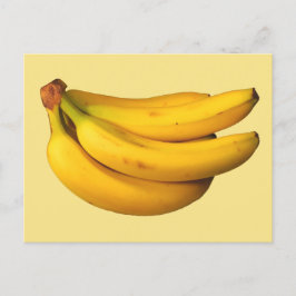 Gelbe Bananen in einem Haufen Postkarte
