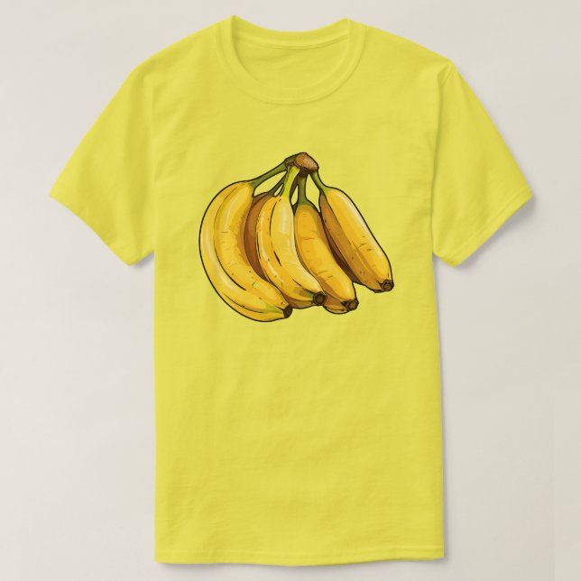 Gelbe Bananen T-Shirt (Design vorne)