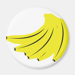 gelbe Bananenfrüchte Magnet