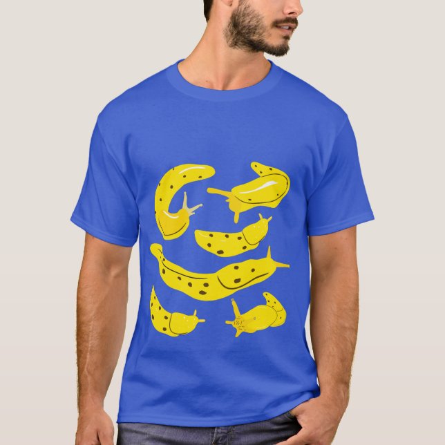 Gelbe Bananenkoffer Collage Illustration Grafik T-Shirt (Vorderseite)