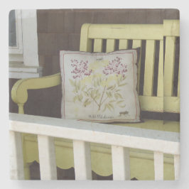 Gelbe Bank und Kissen - Martha's Vineyard Steinuntersetzer