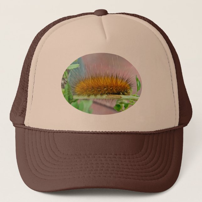 Gelbe Bärn-Raupevirginian-Tiger-Motten-Einzelteile Truckerkappe (Vorderseite)