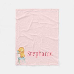 Gelbe Bärn-Tänze und Spiele auf Stuhl Fleecedecke