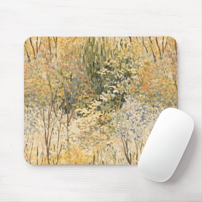 Gelbe Bäume im Herbst Mousepad (Mit Mouse)