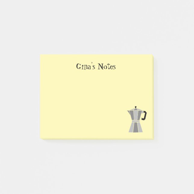 Gelbe benutzerdefinierte Post-it-Notizen mit retro Post-it Klebezettel (Vorderseite)