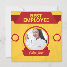 Gelbe beste Mitarbeiter der monatlichen Prämienkar Einladung