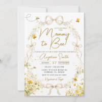 Gelbe Biene Florale Mom-to-Bee-Baby-Party