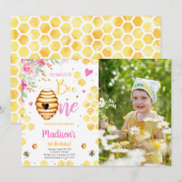 Gelbe Biene Foto Einladung