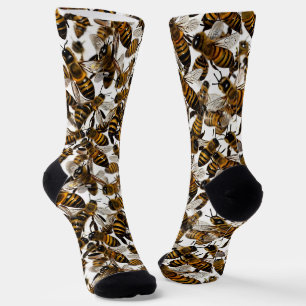 Gelbe Bienen Socken