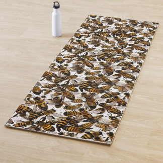 Gelbe Bienen Yogamatte