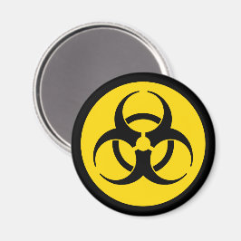 Gelbe Biogefährdung Magnet