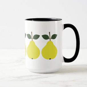 Gelbe Birnen Tasse