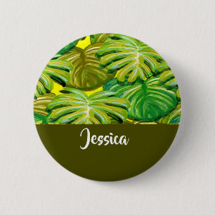 Gelbe Blätter aus Palm Button