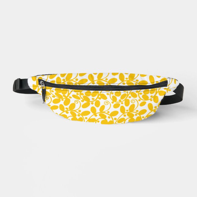 Gelbe Blätter Bauchtasche (Vorderseite)