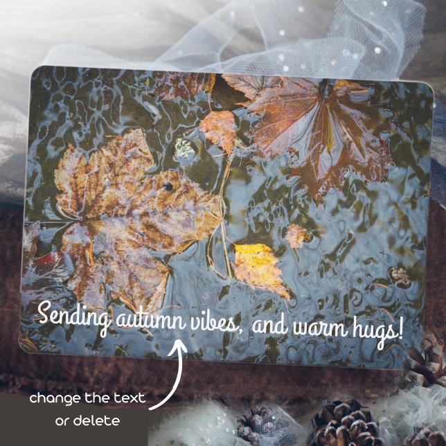 Gelbe Blätter im Fluss Karte (Von Creator hochgeladen)