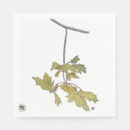Gelbe Blätter Paper Napkin Serviette