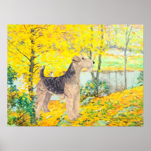 Gelbe Blätter Poster