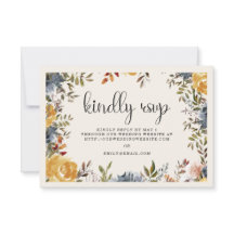 Gelbe Blaue Blumige Hochzeit Bitte Antworten