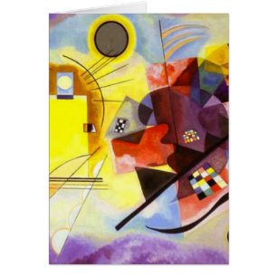 Gelbe blaue Kandinsky-Abstrakte Malerei