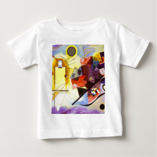 Gelbe blaue Kandinsky-Abstrakte Malerei Baby T-shirt
