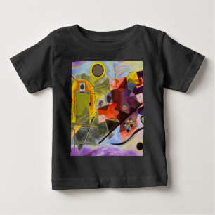 Gelbe blaue Kandinsky-Abstrakte Malerei Baby T-shirt