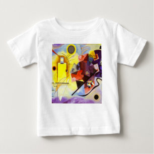 Gelbe blaue Kandinsky-Abstrakte Malerei Baby T-shirt