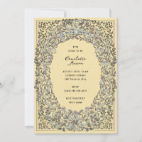 Gelbe blaue Ribbons und Rose Brautparty